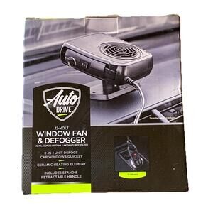 Auto Drive | 12-Volt Window Fan & Defogger 2 - in - 1 NEW